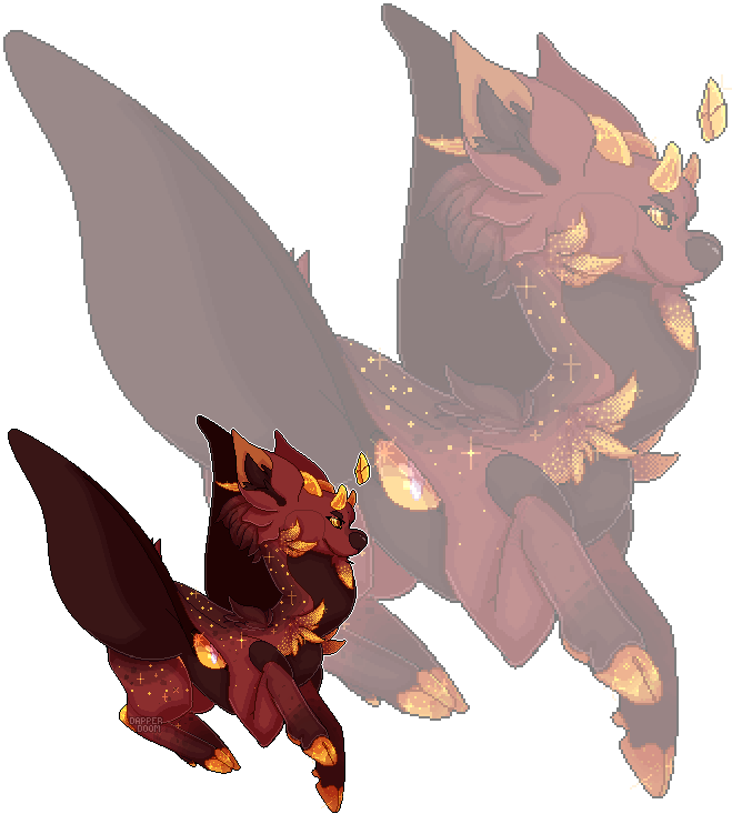 Lucifer Pixel - Cartoon (702x758), Png Download