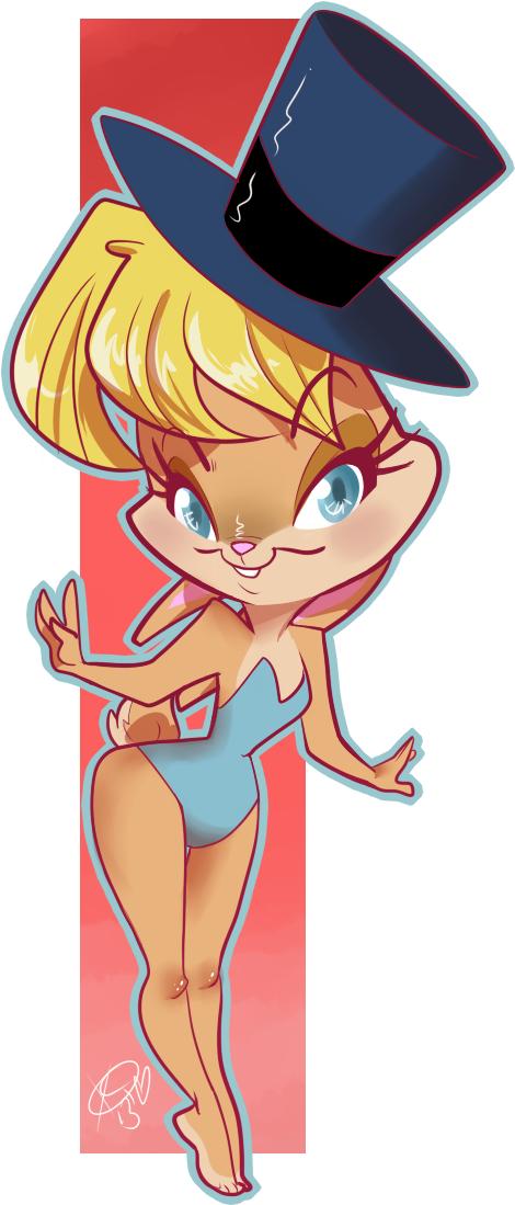 Kittycandraw Lola Bunny - Cartoon (504x1111), Png Download