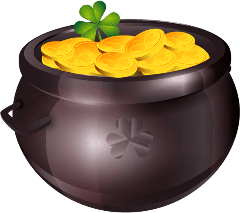 Free Png Pot Of Gold Png Images Transparent - Pot Of Gold Clipart