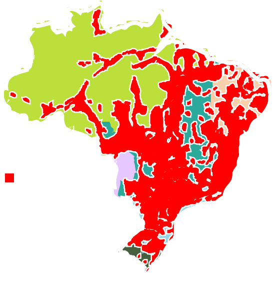 Areaantropicas - Map (546x563), Png Download