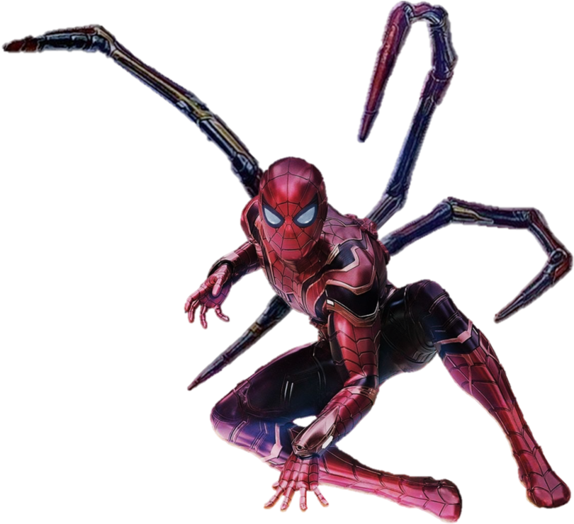 Spider Png - Spiderman Iron Spider Png (830x962), Png Download