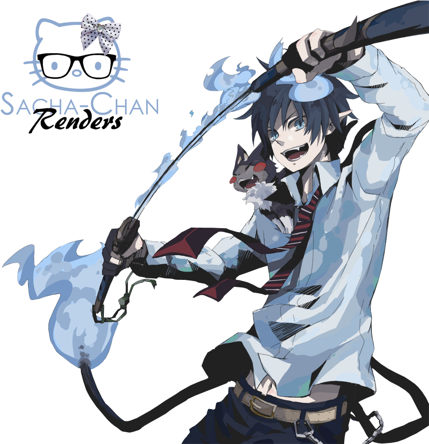 Rin Okumura - Ao No Exorcist Rin Katana (900x900), Png Download