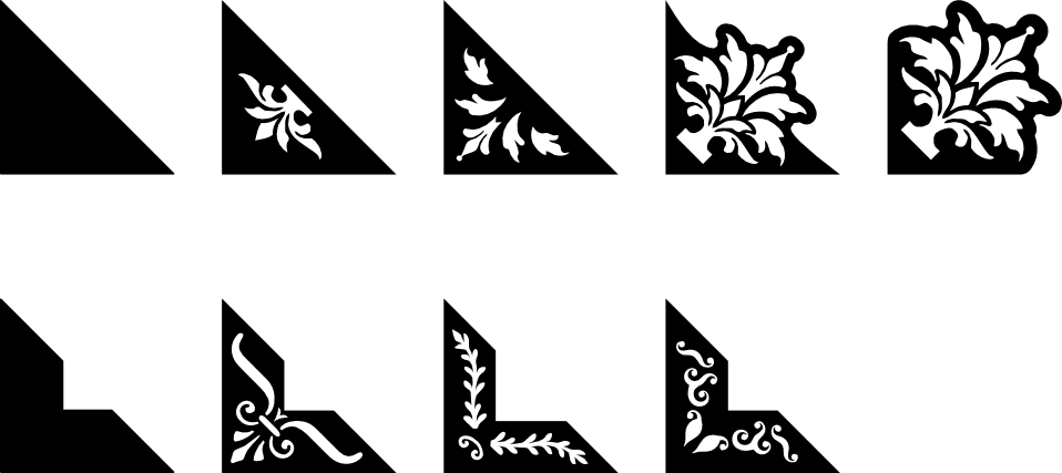 Corner Svg Christmas Card (958x427), Png Download