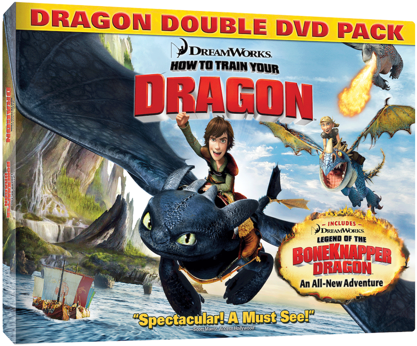 Dreamworks Animation - Train Your Dragon Dvd Cover Australia (1035x800), Png Download