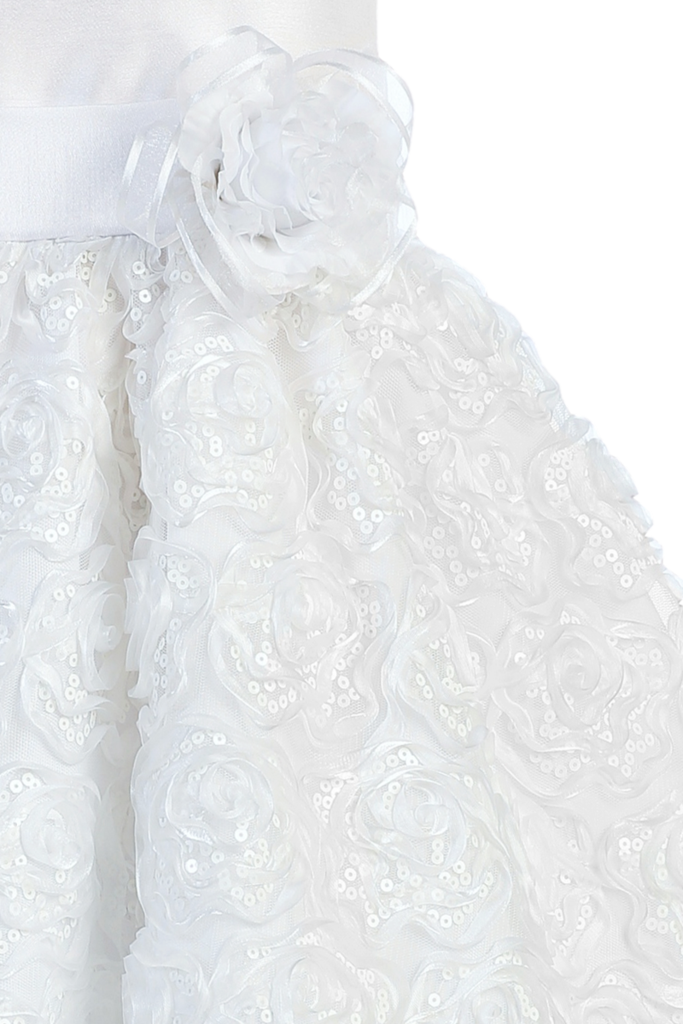 Shantung Girls Communion Dress W - Gown (683x1024), Png Download