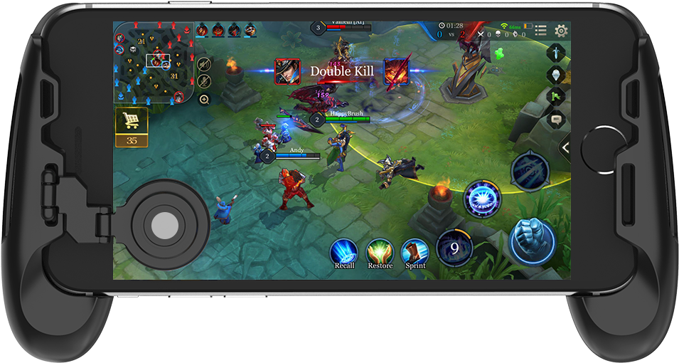 Moba Game Controller For Android & Iphone Gamepad Grip - Arena Of Valor Flash (1000x1000), Png Download