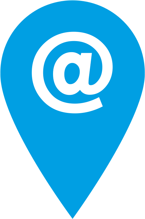 Blue Email Icons - Blue Email Clipart (503x800), Png Download