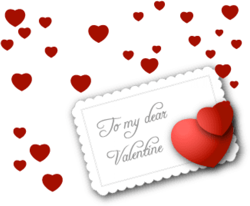 Free Png Download Small Valentine Card Png Images Background - Valentine's Day Card Png (850x722), Png Download