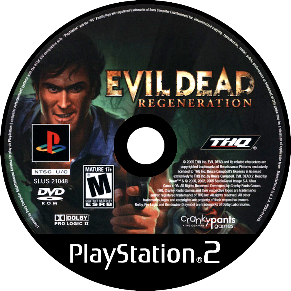 Evil Dead - Mortal Kombat Armageddon Ps2 Cd (1000x1000), Png Download