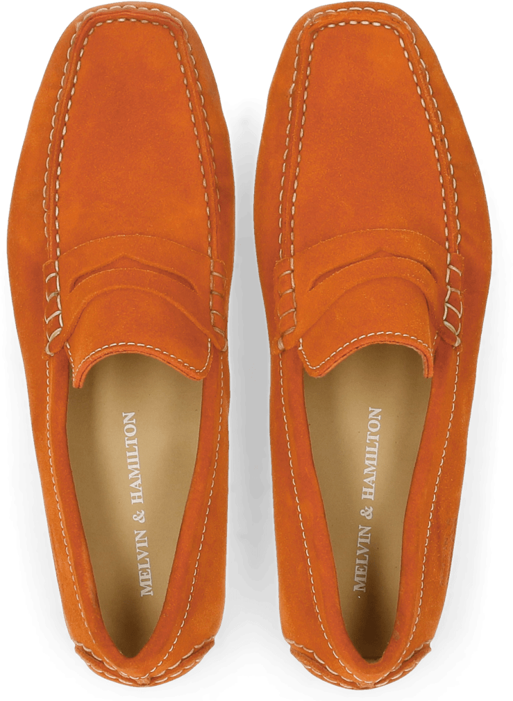 Loafers Driver 4 Suede Arancio - Slip-on Shoe (1024x1024), Png Download