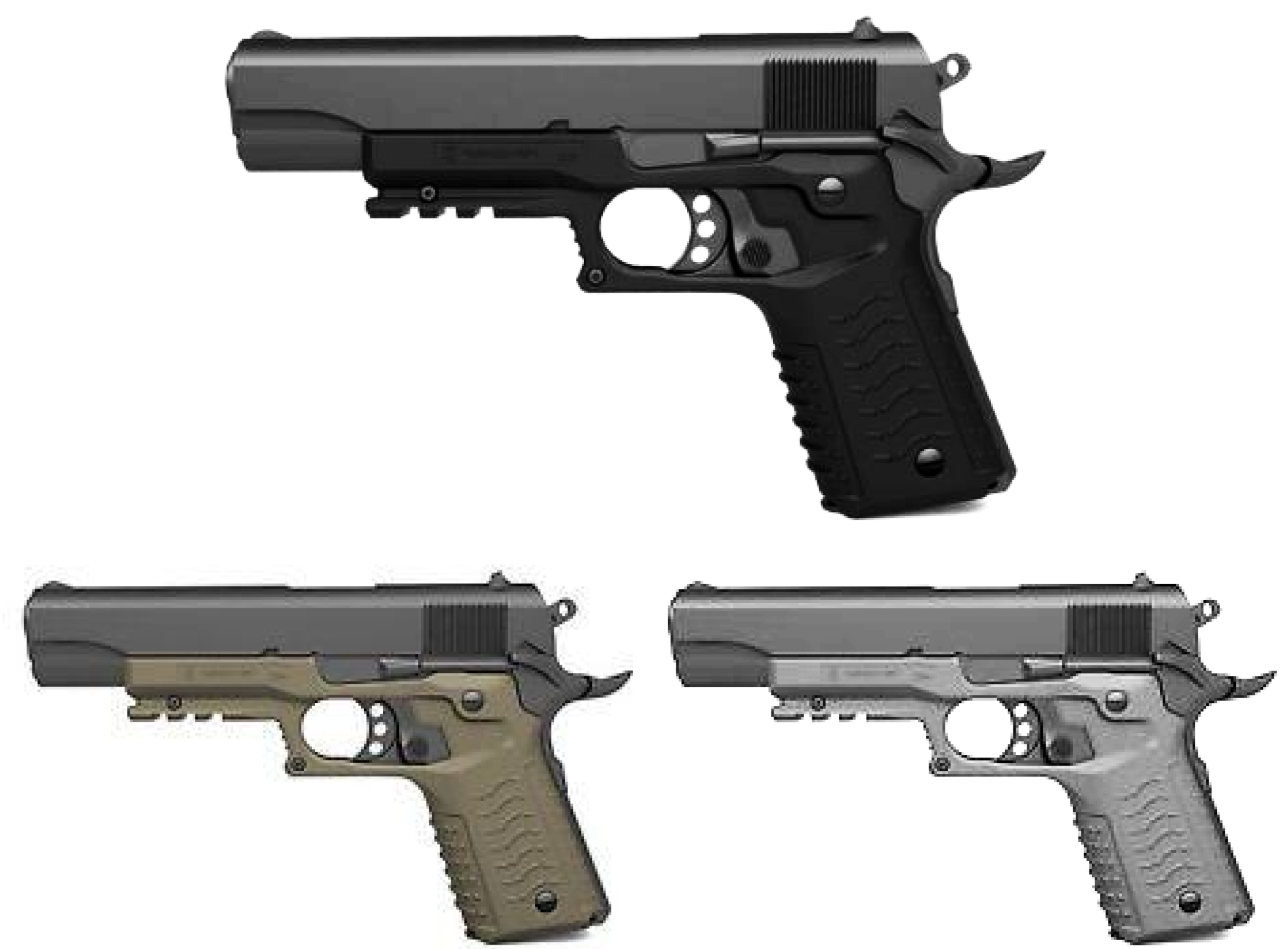 Recover Tactical 1911 & Clone Recover Cc3 Grip (2500x1842), Png Download