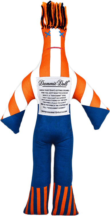 The Captain 12 Inch Stress Doll - Dammit Doll Auburn (391x837), Png Download