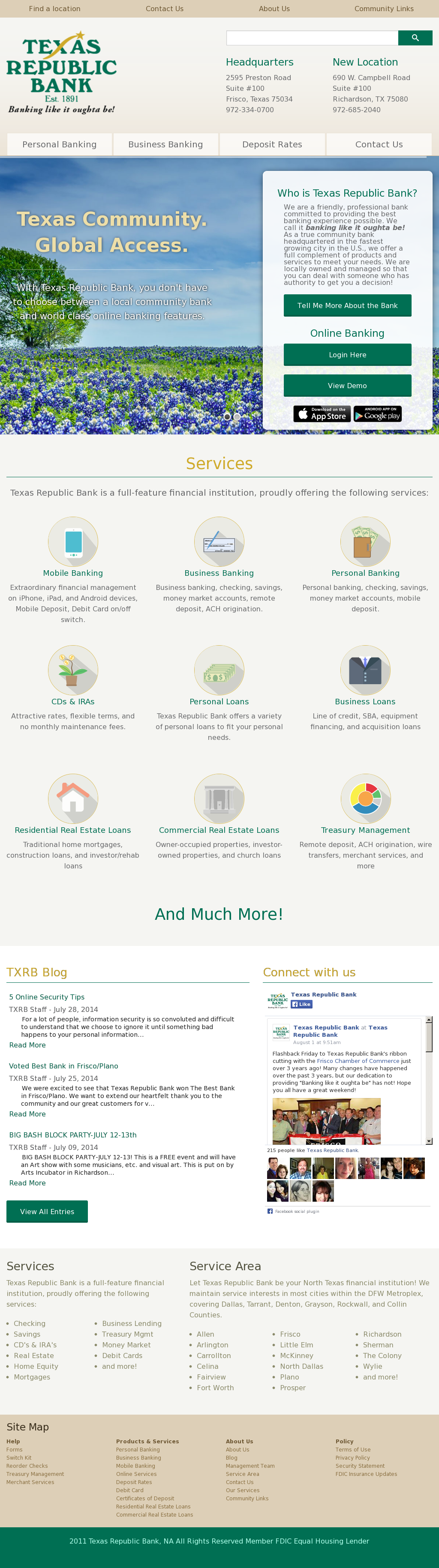 Texas Republic Bank Competitors, Revenue And Employees - Texas Republic Bank (1024x3660), Png Download