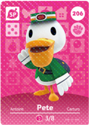 Series - Animal Crossing New Leaf Amiibo Card (530x665), Png Download