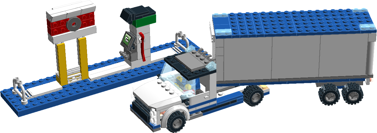 60044 Lorry@gasstation2 - Trailer (1530x923), Png Download