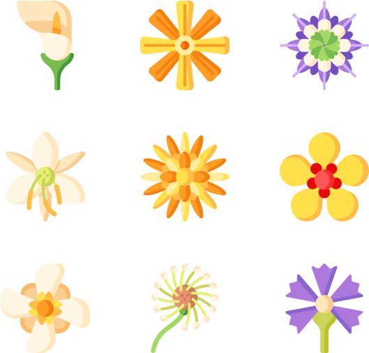 Flowers - Logomark (600x564), Png Download