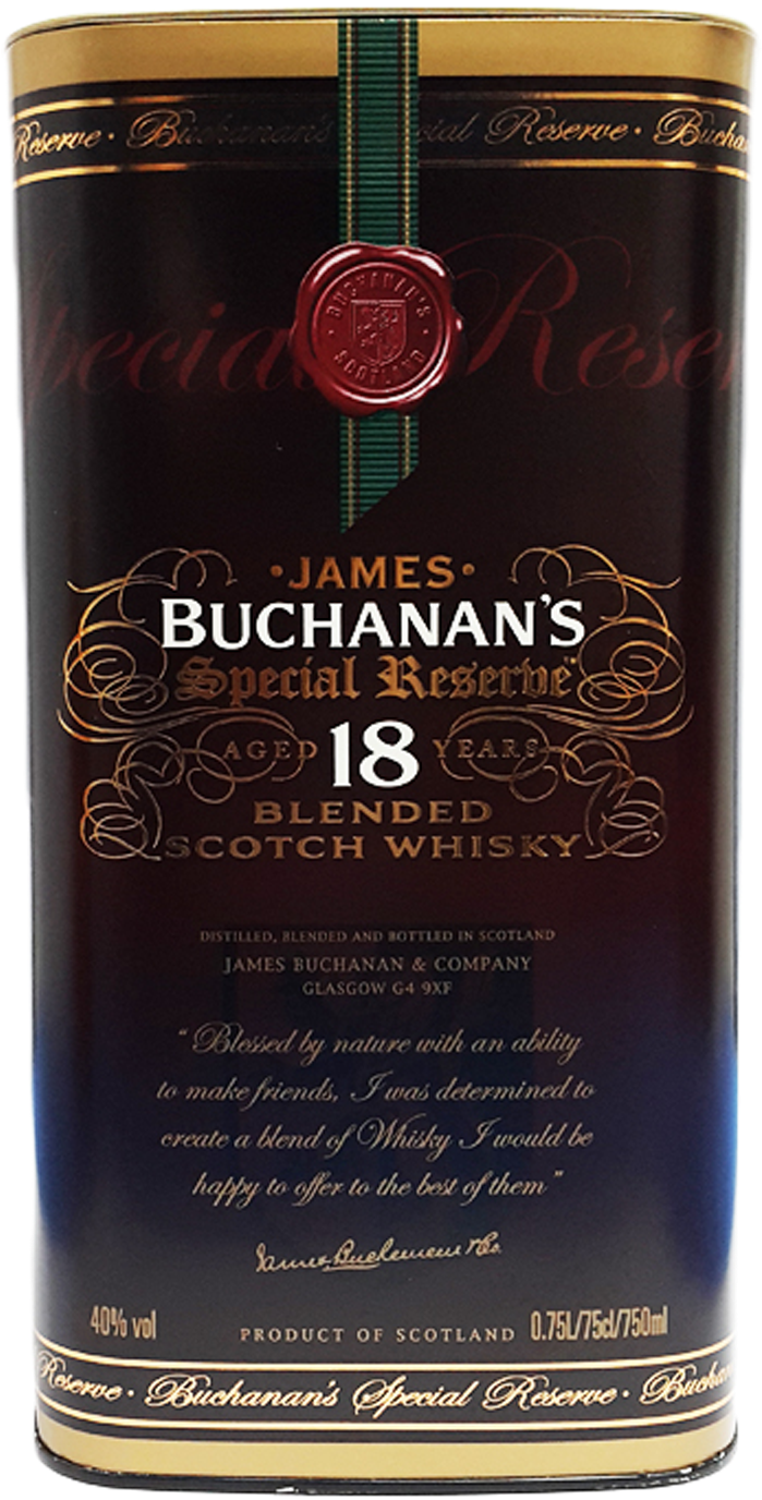 Buchanans Special Reserve 18yo 75cl[scotland] - Whisky (1143x1600), Png Download