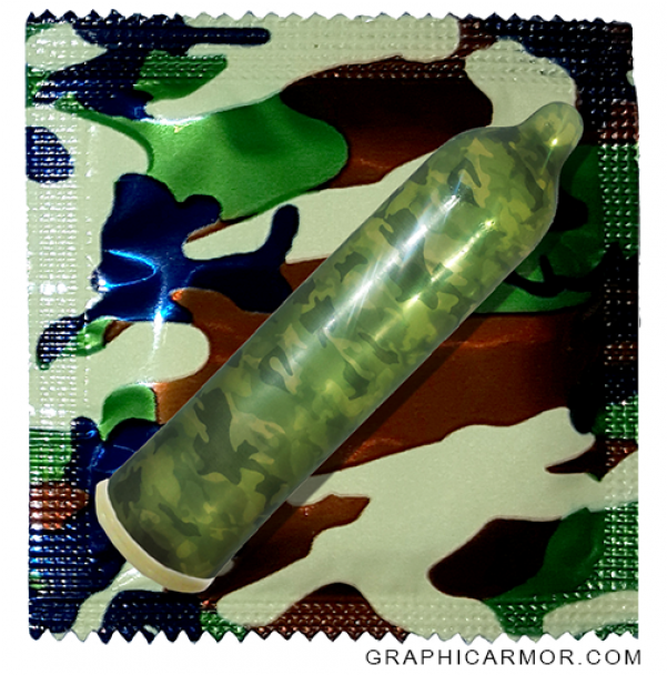 Camouflage Condom - Animal Print Condoms (600x750), Png Download