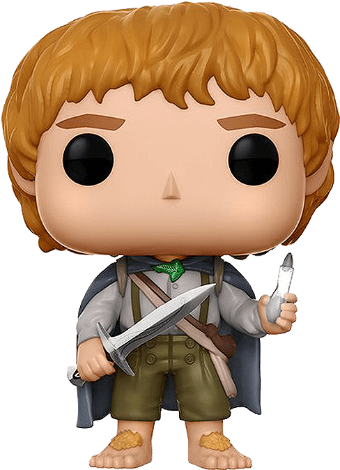 Lotr Samwise Gamgee Pop Figure Once The Young Hobbit - Lord Of The Rings Sam Pop (570x570), Png Download