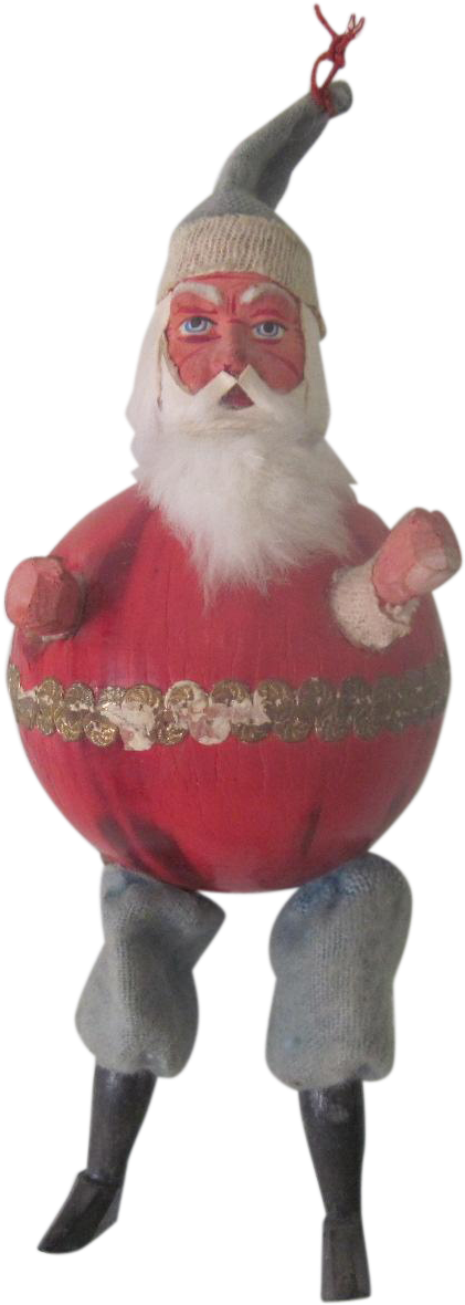 Rare Antique German Santa Claus Squeak Toy Christmas - Santa Claus (1179x1179), Png Download