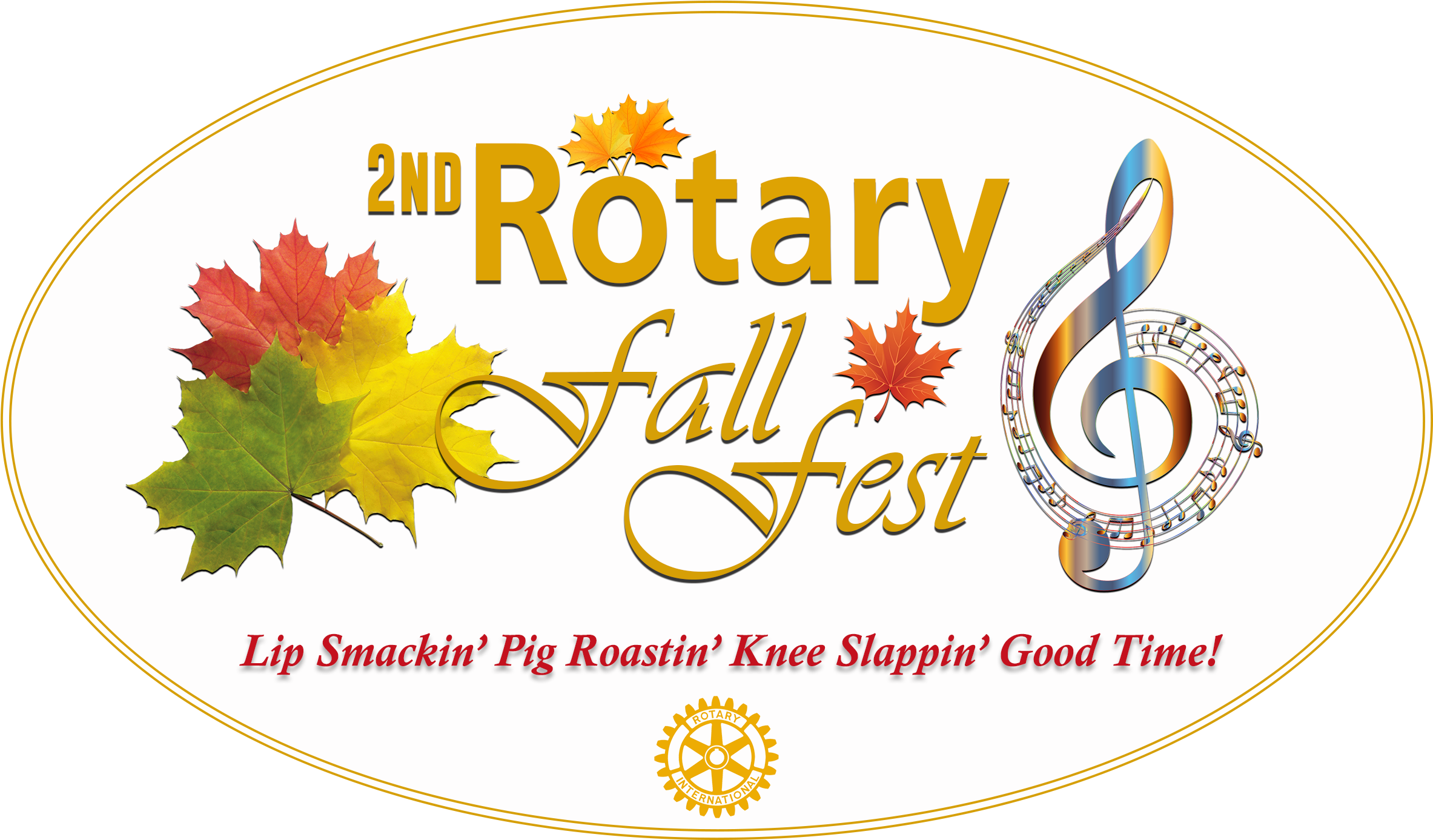 Rotary 2nd Fall Fest Logo - Rotary International (2400x1472), Png Download