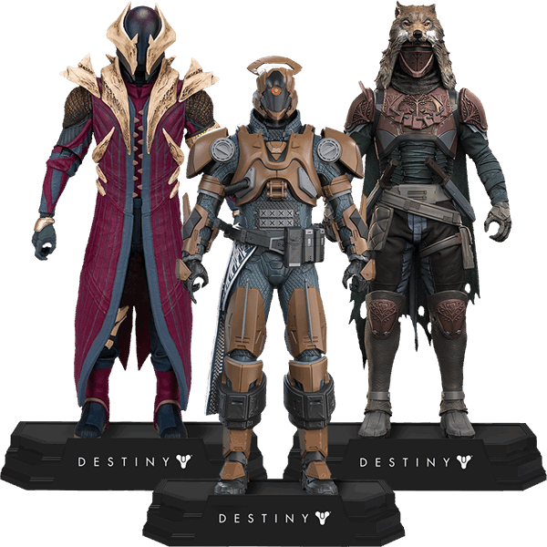 7" Series 1 Color Tops Figure - Iron Banner Destiny Hunter (600x600), Png Download