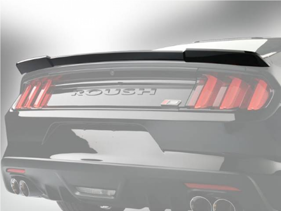 Roush Rear Spoiler Oxford White Mustang 2015 - Roush Exhaust 17 Mustang (980x980), Png Download