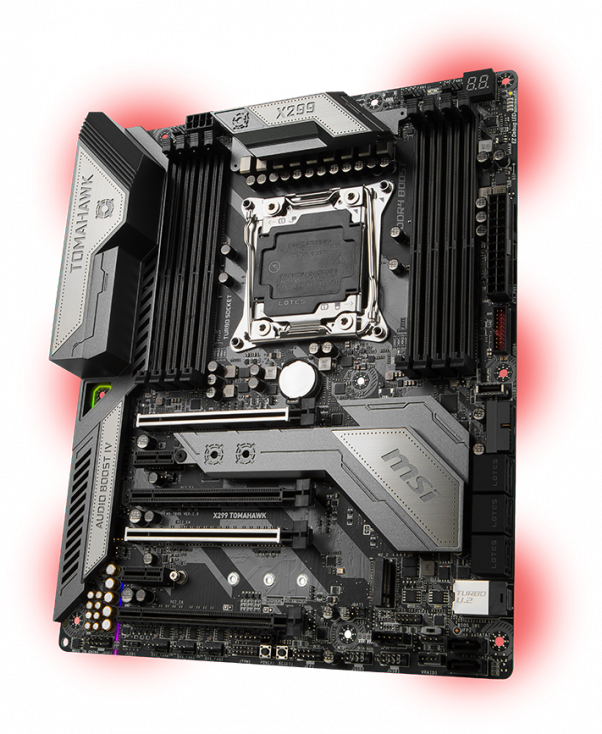 Msi X299 Tomahawk - X299 Tomahawk (602x734), Png Download