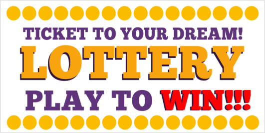 Lottery Ticket To Your Dream Play To Win Vinyl Banner (560x560), Png Download