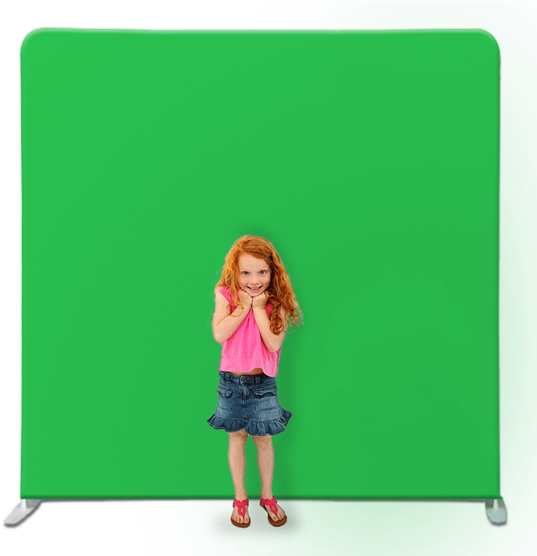 Premium Chromakey Tension Backdrop System - Girl (801x800), Png Download
