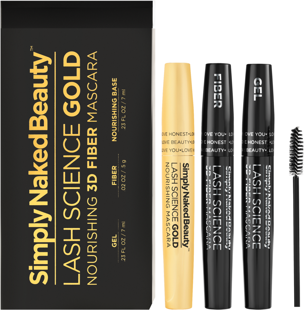 Lash Science Gold Fiber Lash Nourishing Mascara Simply - Eye Liner (1024x1024), Png Download