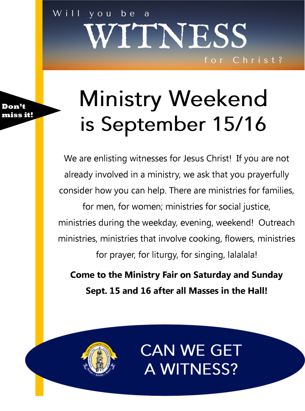 Ministry Fair Flyer - Colorfulness (1000x1350), Png Download