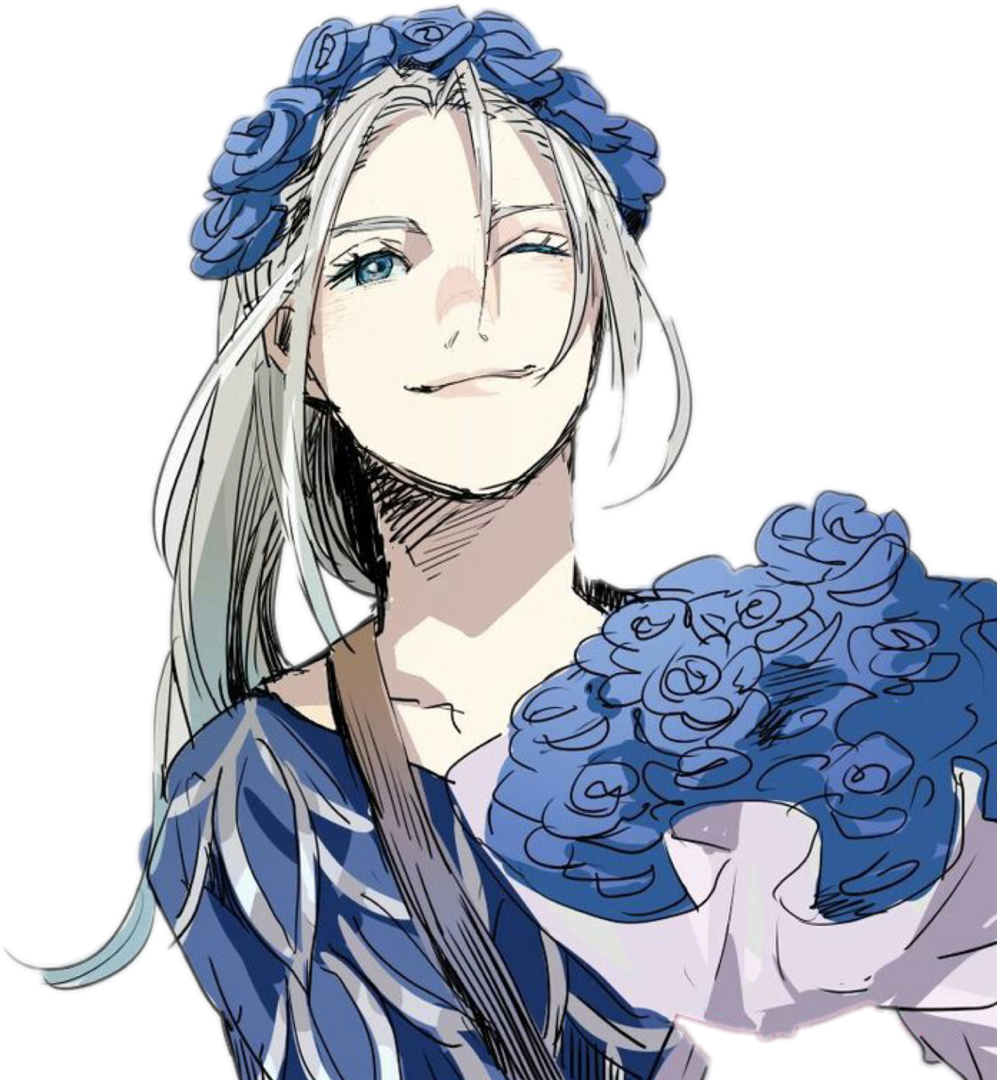 Yurionice Yuurionice Viktornikiforov Victornikiforov - Victor Nikiforov Long Hair (1412x1529), Png Download