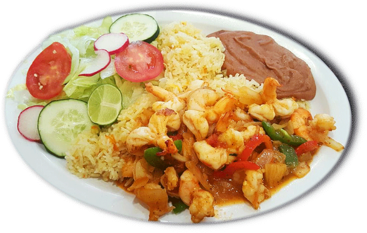 Camarones Rancheros - Steamed Rice (768x488), Png Download