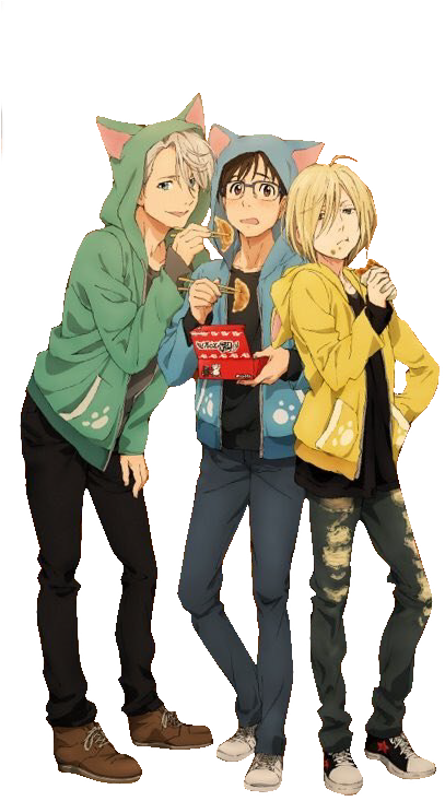 #yuri Katsuki #yuri Plisetsky #viktor Nikiforov #yuri - Yuri Katsuki Cat Hoodie (475x736), Png Download