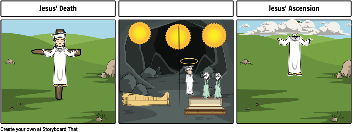 Paschal Mystery Activity - Cartoon (1165x448), Png Download