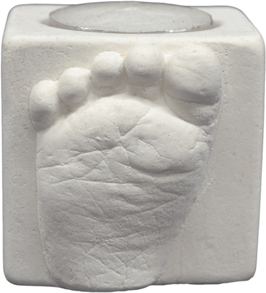 Baby Foot Candle Holder - Stone Carving (2304x1536), Png Download