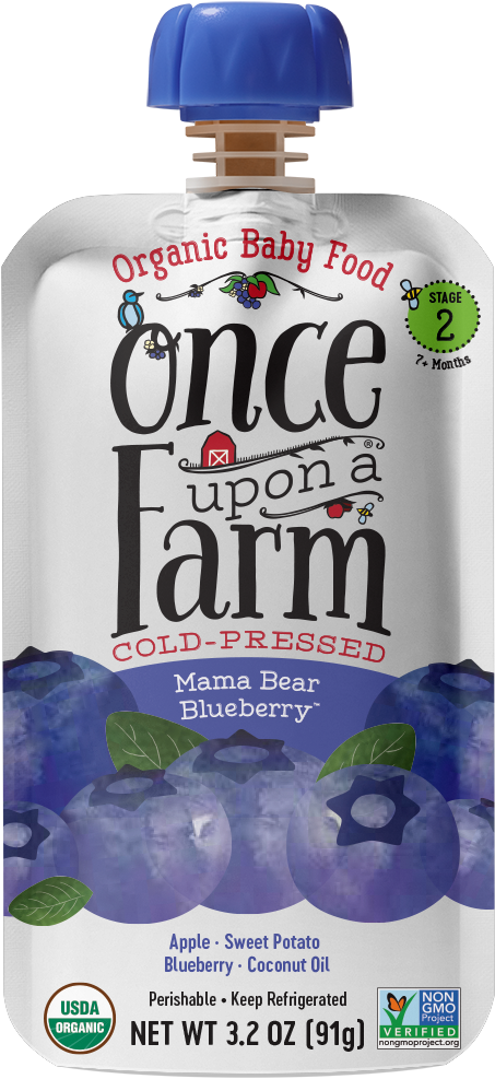 Once Upon A Farm Mama Bear Blueberry, - Once Upon A Farm Mama Bear Blueberry (900x1200), Png Download