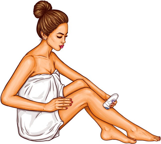 Cartoon Hair Removal Chicke Png - Depilação Na Cera Beneficios (715x715), Png Download