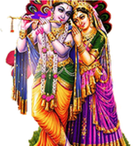 Radha Krishna Simple (640x480), Png Download