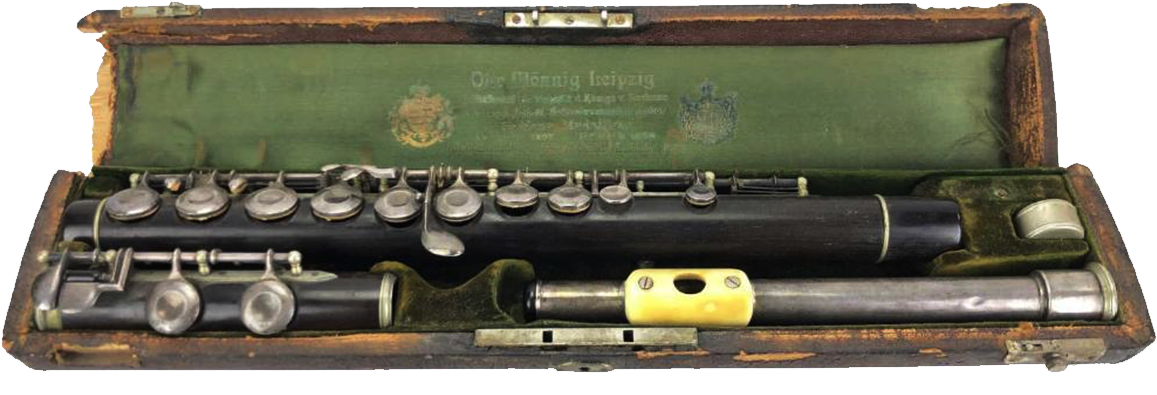 Otto Monnig Leipzig Ortoton Rosewood Flute - Piccolo Clarinet (1200x1200), Png Download