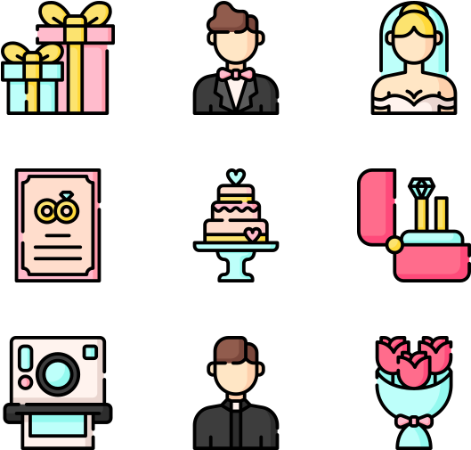 Wedding (600x564), Png Download