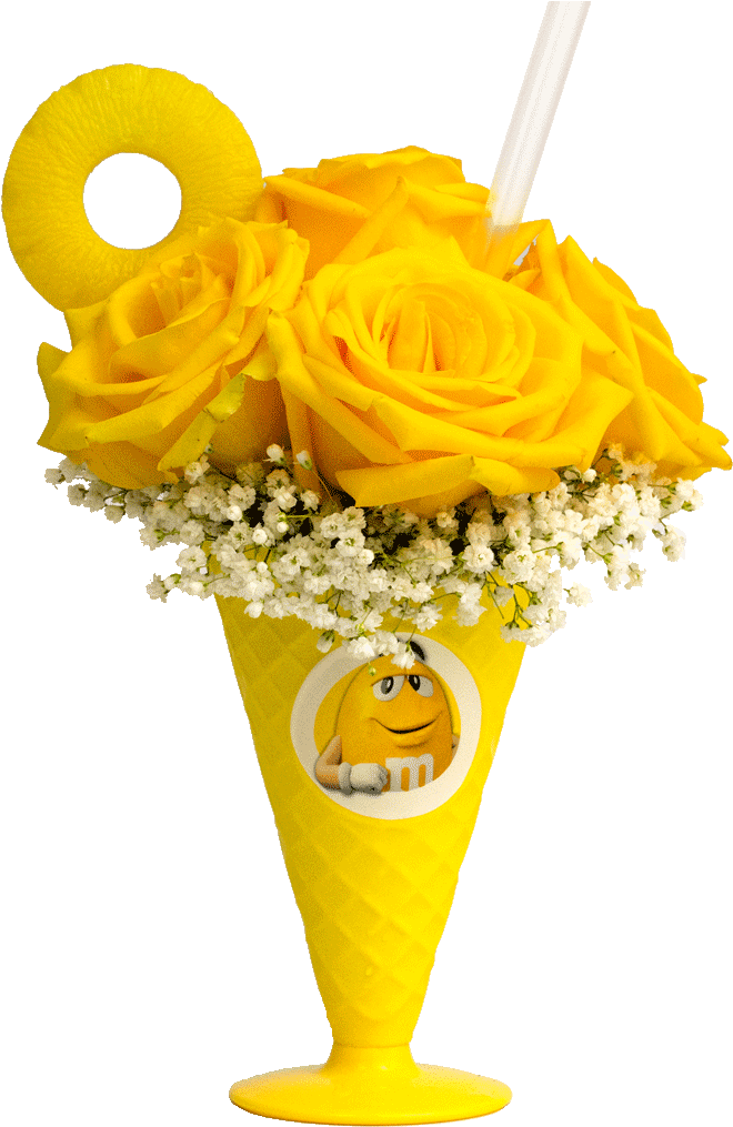 M Pineapple Sensation Designed By Karin S - Garden Roses (1024x1024), Png Download