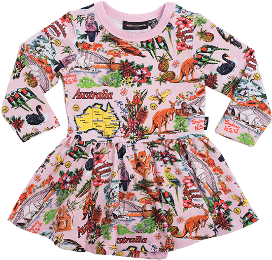 Rock Your Baby Souvenir Tea Towel Waisted Baby Dress - Dress (700x700), Png Download