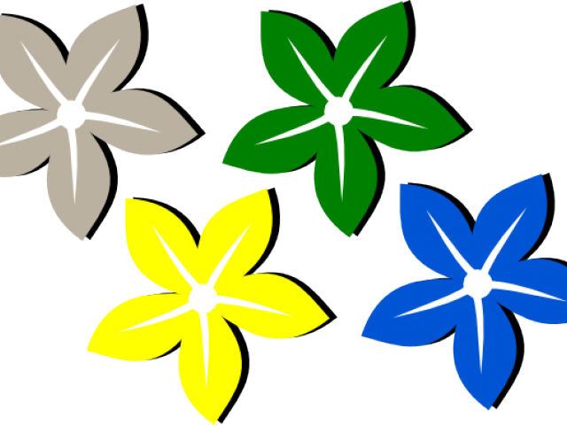 Flowers Color Clipart Small Flower - Flor Vector Png (640x480), Png Download