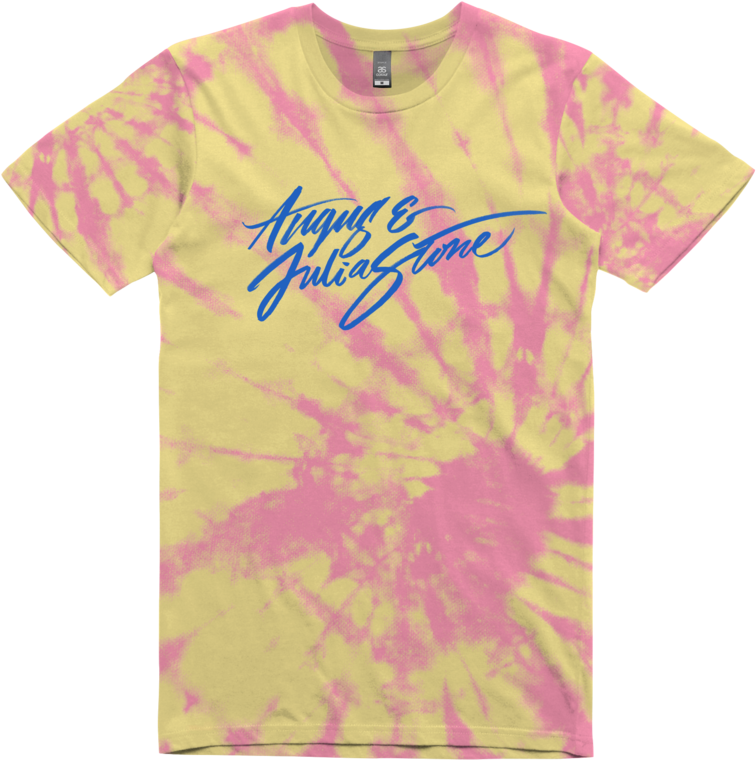 Logo / Tie Dye T-shirt - Angus And Julia Stone Merch (1024x1024), Png Download