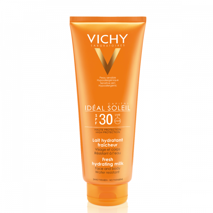Idéal Soleil Face & Body Milk Spf - Vichy Ideal Soleil Hydrating Milk Spf 50 300ml (700x700), Png Download