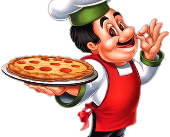 Cooking Clipart Italian Chef - Italian Pizza Man (640x480), Png Download