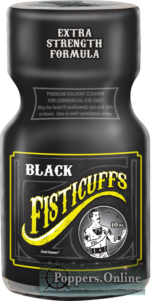 Fisticuffs Black Poppers - Bottle (500x994), Png Download