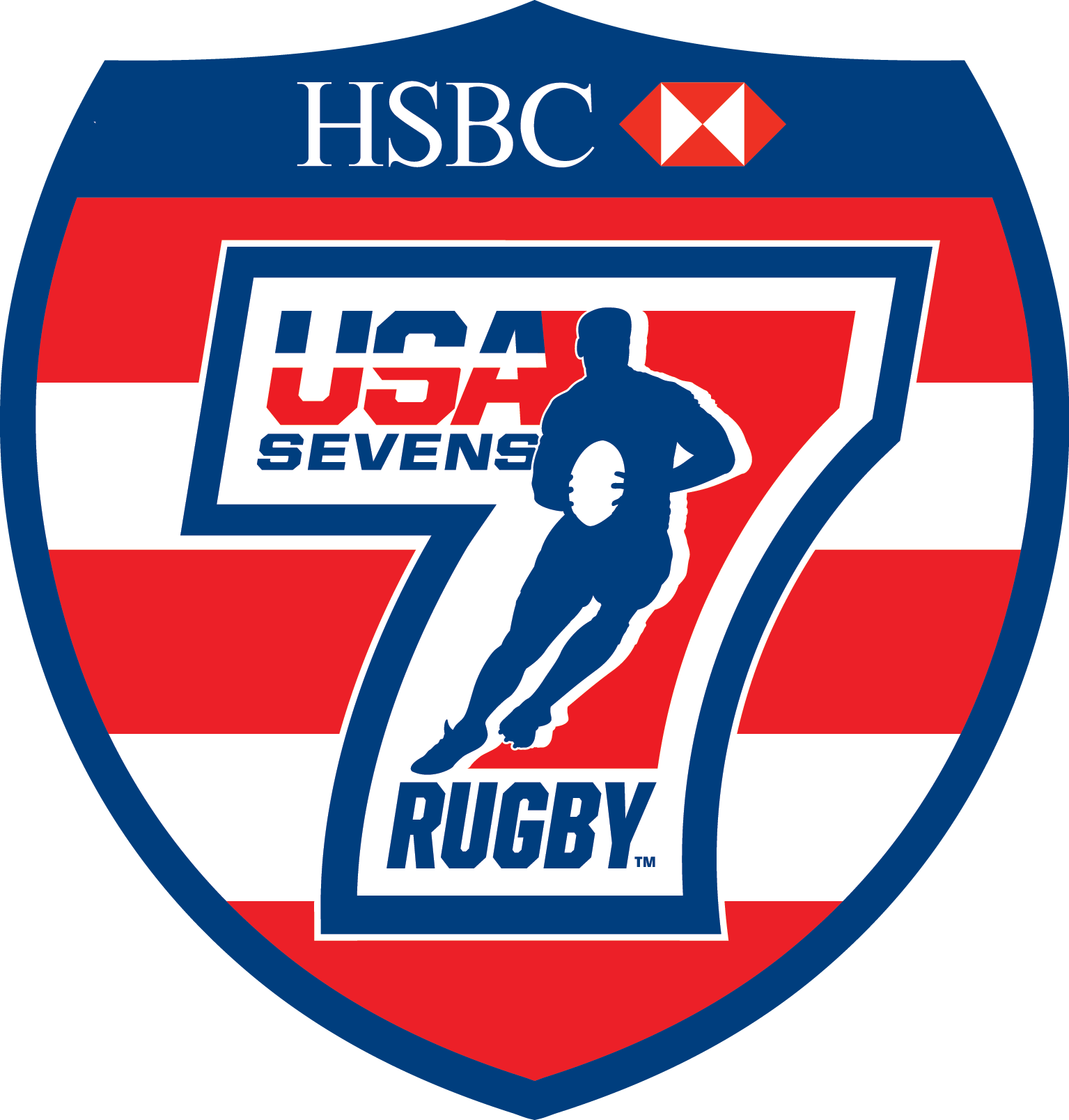 Usa Sevens Rugby And Hsbc Announce Landmark Title Sponsorship - Usa Rugby Sevens Logo (1535x1607), Png Download